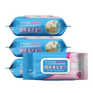 厨房湿巾80片(蓝粉)