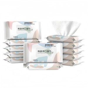 便携迷你湿巾婴儿湿巾便捷口袋湿巾倩挥绵柔手口湿巾（10片1包）