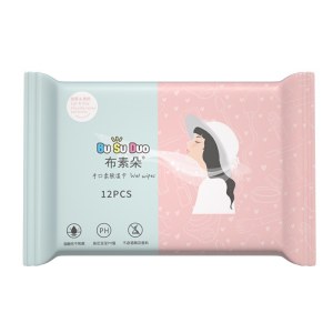 便携迷你湿巾婴儿湿巾便捷口袋湿巾手口湿巾（12片1包）
