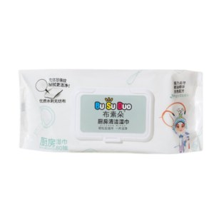 中国风厨房清洁湿巾强力去污立体珍珠纹擦拭更洁净80片