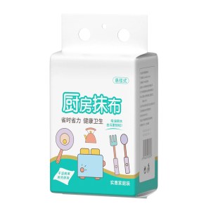 厨房悬挂式懒人抹布不掉毛加厚一次性厨房抹布（倩挥纯白230g）
