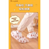 一次性印花鞋套家用室内透气脚套客人专用防滑耐磨加厚一次性鞋套（100只）