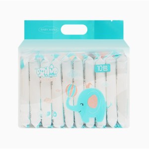 迷你湿巾便携小包装婴儿宝宝清洁湿巾儿童手口湿巾纸小福象迷你提装