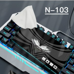 电竞用品网咖网吧专用一次性湿巾擦键盘耳机清洁卫生湿巾纸印logoN-103网咖湿巾(黑色)