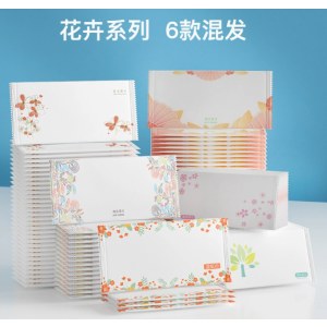 航空湿巾独立装湿纸巾一次性无纺布酒店外卖湿巾纸巾小包商务湿巾花卉系列混装1片