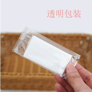 航空湿巾独立装湿纸巾一次性无纺布酒店外卖湿巾纸巾小包商务湿巾透明袋1片