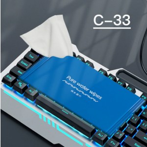 电竞用品网咖网吧专用一次性湿巾擦键盘耳机清洁卫生湿巾纸印logoC-33通用纯水款