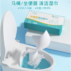 酒店宾馆民宿马桶坐便器清洁湿巾便携单片装湿厕纸一次性卫生湿巾