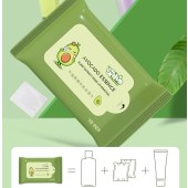 10片装牛油果卸妆湿巾懒人便携卸彩妆棉巾含精华液洁面一次性湿纸