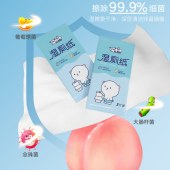 2片独立包装湿厕纸擦屁股厕巾湿手纸婴儿成人便携装卫生护理湿巾