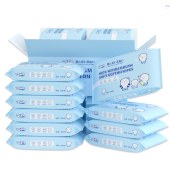 10包整箱大包抽取手口清洁湿巾随身便携装婴儿学生宿舍一次性湿巾