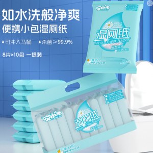 迷你便携装小包湿厕纸婴儿擦屁股家用湿手纸厕巾成人护理卫生湿巾