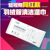 多功能清洁羽绒服湿巾免洗去污渍擦拭棉衣皮衣干洗去油擦鞋湿纸巾