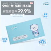 单片装便携湿厕纸婴儿擦屁股家用湿手纸厕巾男女私处护理湿巾纸巾