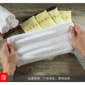 宾馆酒店餐饮湿巾一次性手口消毒湿毛巾40g纯棉加大厚方巾印LOGO